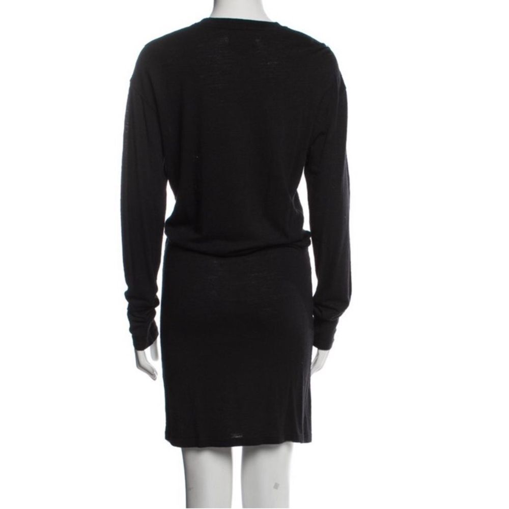 Isabel Marant Etoile Jersey Long Sleeve Dress black 38 / 8 virgin wool
